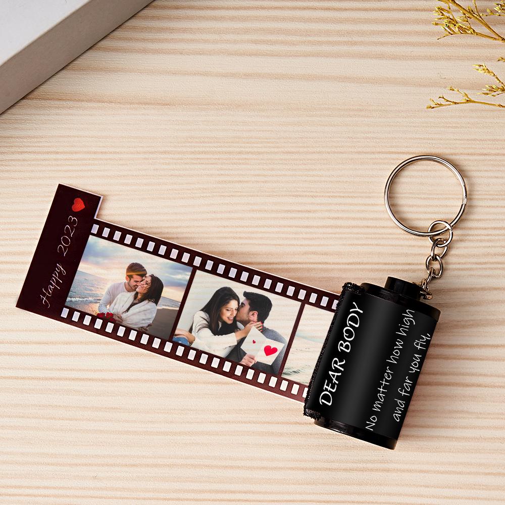 Love Story Photo Camera Keychain Love Pocket Film Roll Keychain